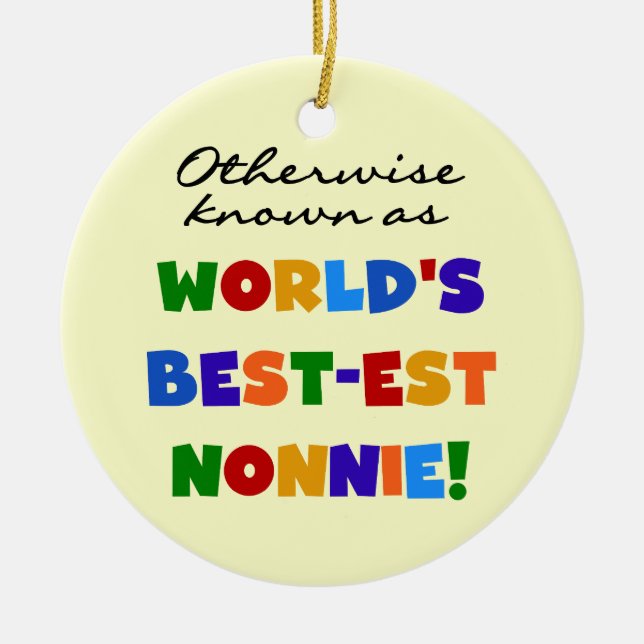 Andernfalls bekannt als Geschenke Gut-est Nonnie Keramikornament (Vorne)