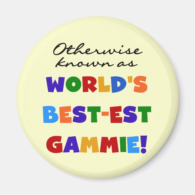 Andernfalls bekannt als T-Shirts Gut-est Gammie Magnet (Vorne)