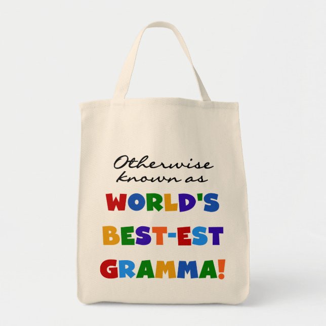 Andernfalls bekannt als T - Shirts Gut-est Gramma Tragetasche (Vorne)
