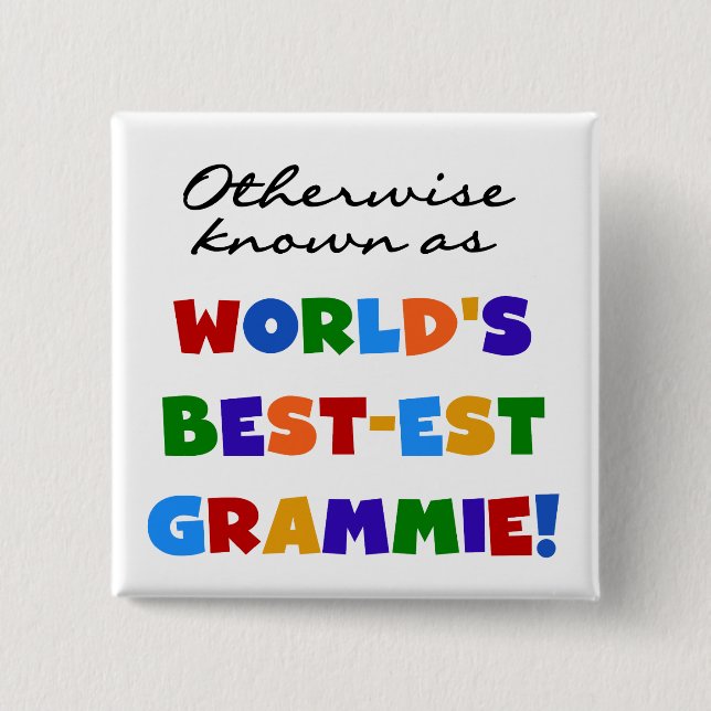 Andernfalls bekannt als T - Shirts Gut-est Grammie Button (Vorderseite)