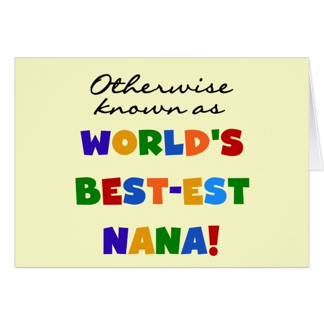 Andernfalls bekannt als T-Shirts Gut-est Nana (Vorderseite (Horizontal))