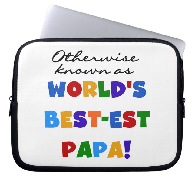 Andernfalls die bekanntesten Papa Tshirts und Gesc Laptopschutzhülle (Vorderseite)