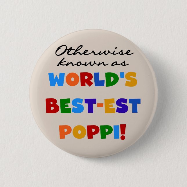 Andernfalls die bekanntesten Poppi-T - Shirt und - Button (Vorderseite)