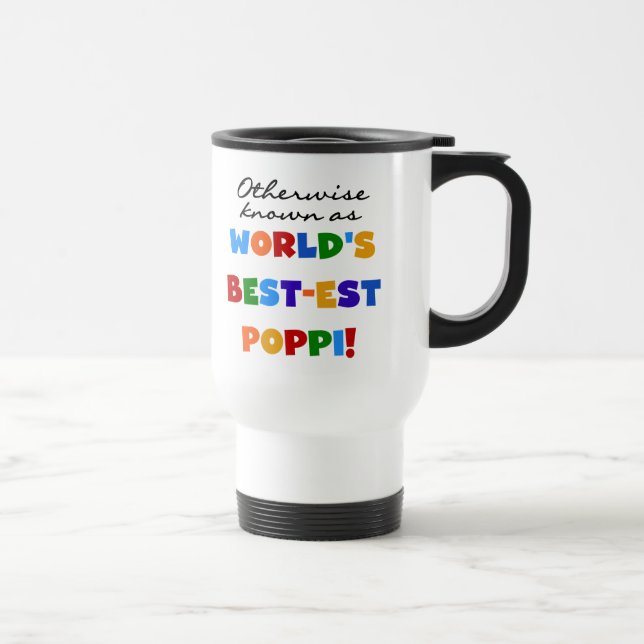 Andernfalls die bekanntesten Poppi-T - Shirt und - Reisebecher (Rechts)