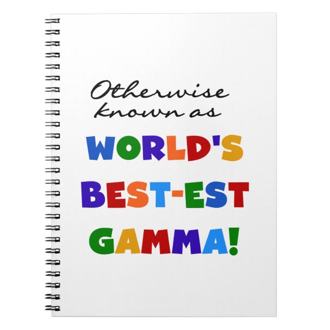 Andernfalls Kennen Sie die besten Gamma Geschenke Notizblock (Vorderseite)