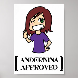 Andernina genehmigt poster