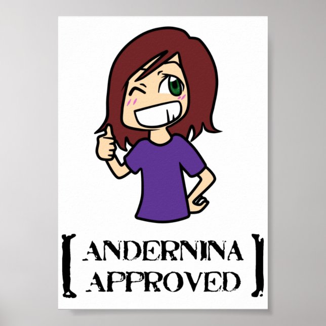 Andernina genehmigt poster (Vorne)