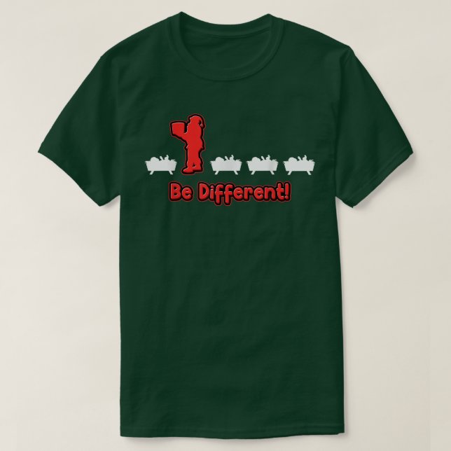 anders als Christkind anders witzig Weihnachtsmann T-Shirt (Design vorne)