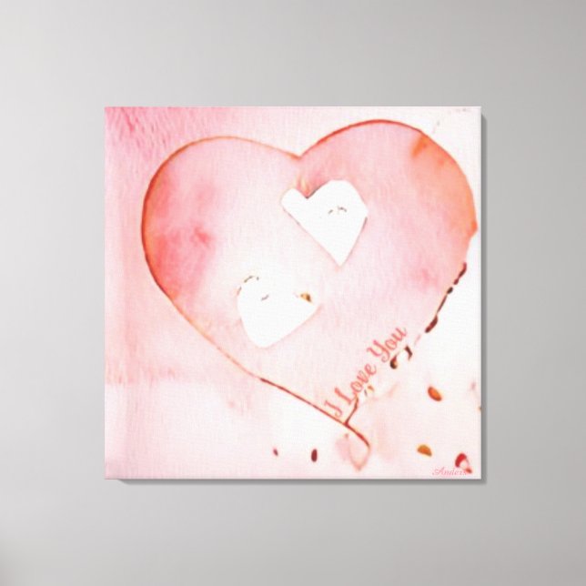 Anders Artistry - "Floating Hearts" Leinwanddruck (Vorderseite)