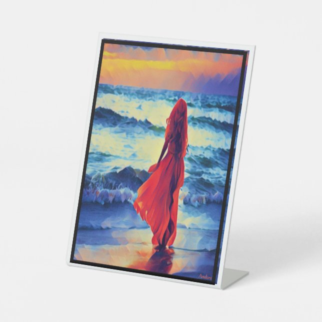 Anders Artistry *In die Waves eintauchen* Sockelschild (Vorderseite)