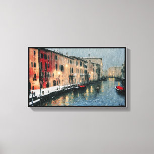 Anders Artistry* Regen am Fenster von Venedig* Leinwanddruck