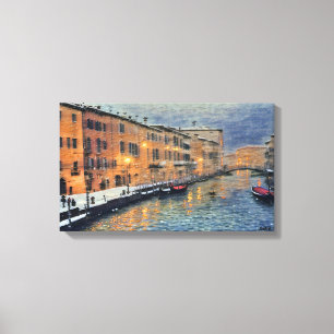 Anders Artistry* Schneefall in Venedig2* Leinwanddruck