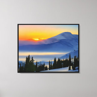 Anders Artistry* Sonnenaufgang auf den Bergen* Leinwanddruck