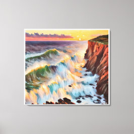 Anders Artistry* Sunset on the Wave's* Leinwanddruck