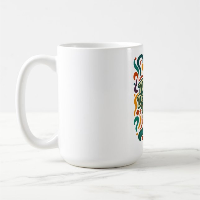 Anders denken. Mutig erschaffen. — Fearless Minds Kaffeetasse (Links)