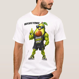 Anders Gebaut – Muskuläres Avocado Fitness-Shirt T-Shirt