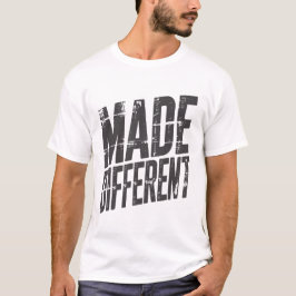 Anders Gemacht Fett Motivierend Schriftzug T-Shirt
