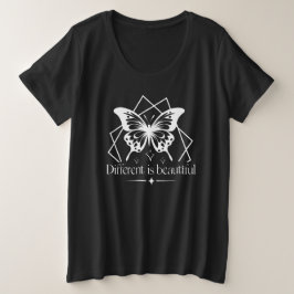 Anders ist schön Inspirierend T - Shirt für Zitate