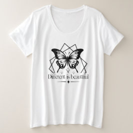Anders ist schön Inspirierend T - Shirt für Zitate