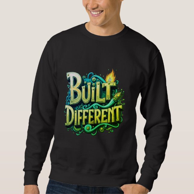 Anders Konstruiertes Sweatshirt – Motivierende Str (Vorderseite)