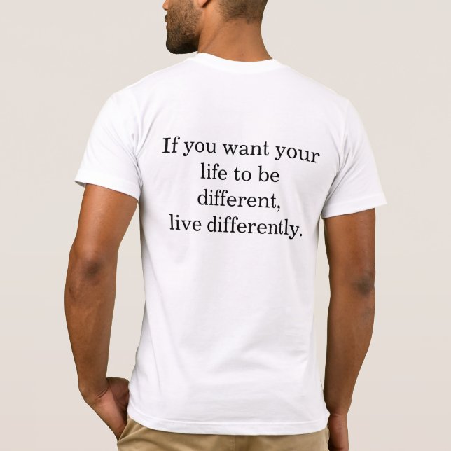 anders leben T-Shirt (Rückseite)