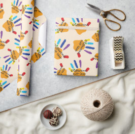 Anders Nicht Weniger Bunte Autismus-Hände Vielfalt Geschenkpapier