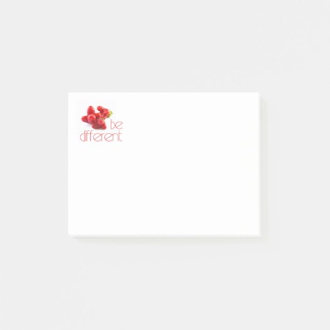 anders sein post-it klebezettel (Vorderseite)