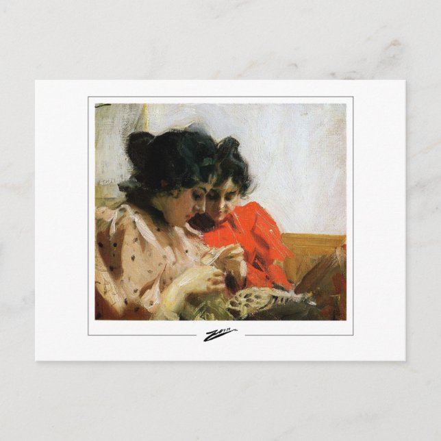 Anders Zorn #330 - Fine Art Postcard Postkarte (Vorderseite)
