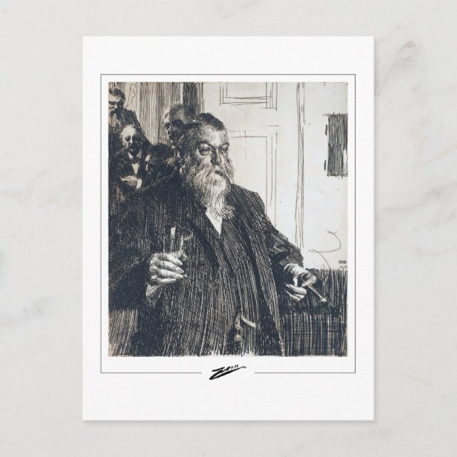 Anders Zorn #346 - Fine Art Postcard Postkarte (Vorderseite)