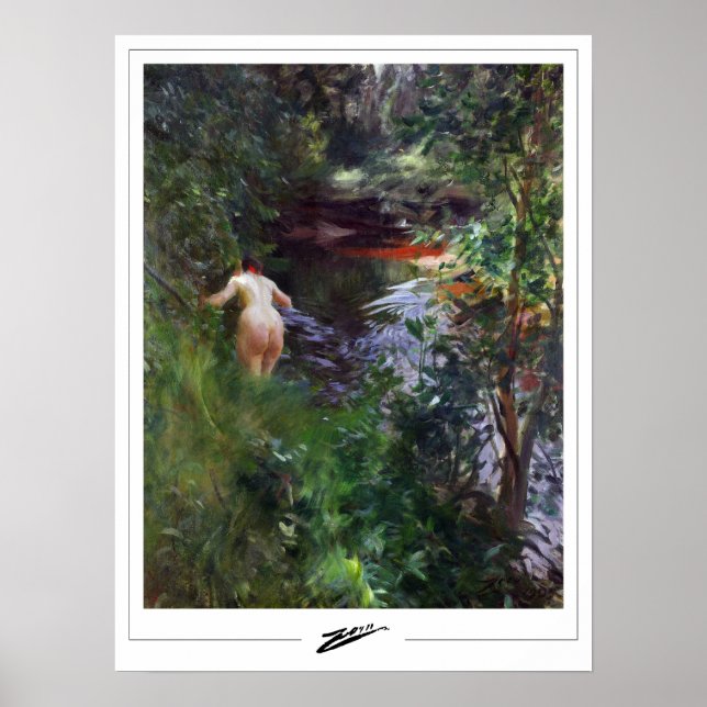 Anders Zorn Zedign Affiche d'art #3 (Devant)