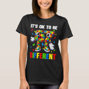 Anders zu sein 67 sechs sieben Puzzle Autismus T-Shirt
