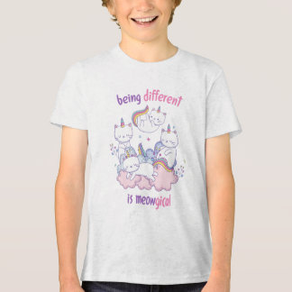 Anders zu sein ist meowgisch Lustige Einhorn-Katze Tri-Blend Shirt