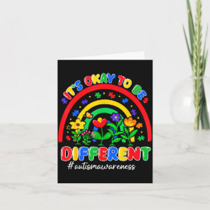 Anders zu sein ist okay Puzzle Autismus-Bewusstsei Karte