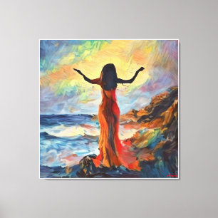 AndersArtistry"Morning Lob* Wasserfarbe Leinwanddruck