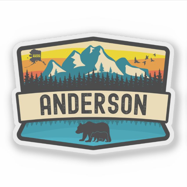 Anderson, Alaska Aufkleber (Vorderseite)