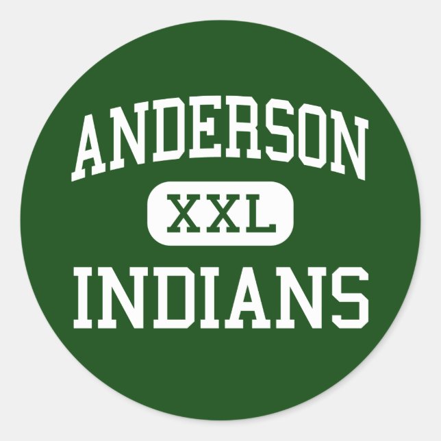 Anderson - Amerikanische Ureinwohner - Hoch - Ande Runder Aufkleber (Vorderseite)