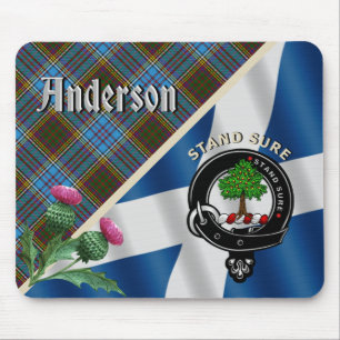 Anderson Clan Abzeichen & Tartan Mouse Pad Mousepad