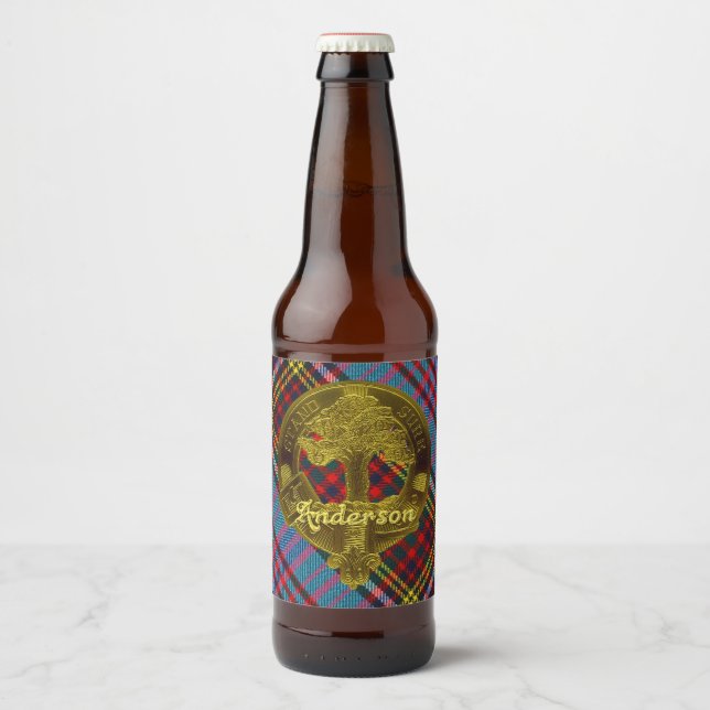 Anderson Clan Can Cooler Bierflaschenetikett (Vorderseite)