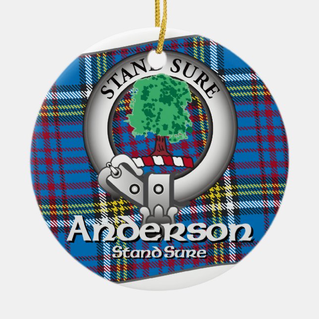 Anderson-Clan Keramik Ornament (Vorne)