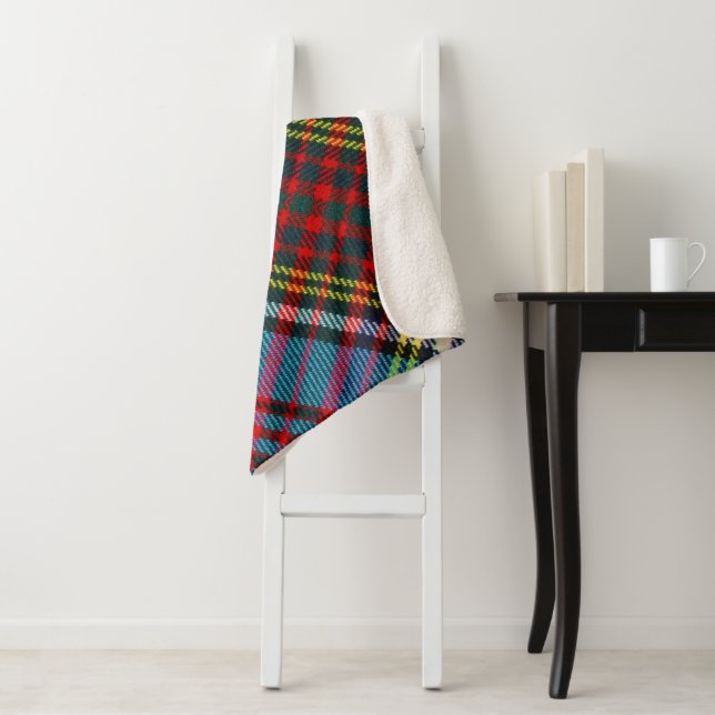 Anderson Clan Tartan (Diagonal) Sherpadecke (Beispiel)