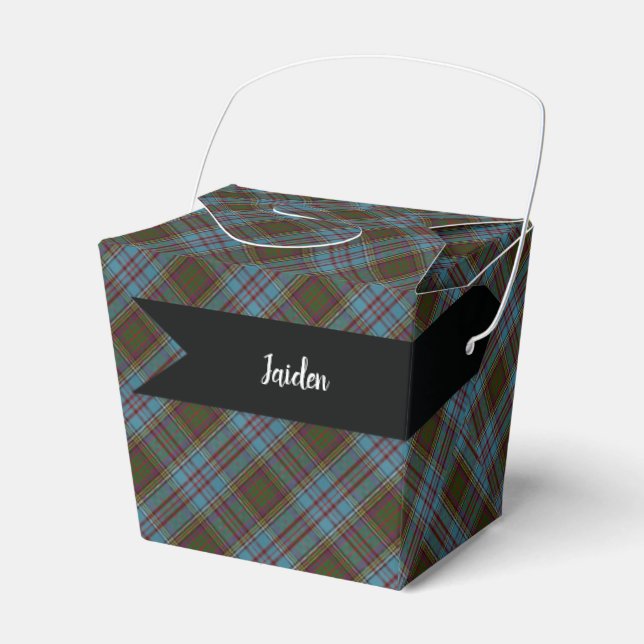 Anderson Clan Tartan Kariert Pattern Scottish Geschenkschachtel (Vorderseite)