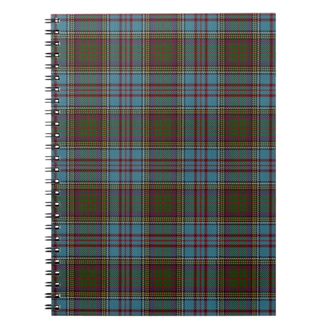 Anderson Clan Tartan – Scottish Plaid Notebook Notizblock (Vorderseite)