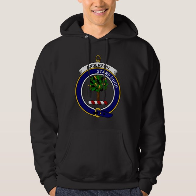 Anderson - Clan-Wappen-mit Kapuze Sweatshirt (Vorderseite)
