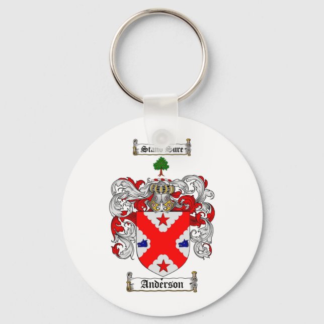 ANDERSON-FAMILIENWAPPEN - ANDERSON-WALDBUCH SCHLÜSSELANHÄNGER (Vorderseite)