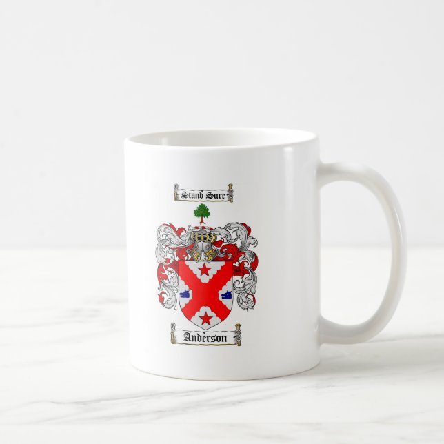ANDERSON-FAMILIENWAPPEN - ANDERSON-WAPPEN KAFFEETASSE (Rechts)