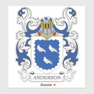 Anderson Familienwappen Aufkleber