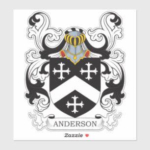 Anderson Familienwappen Aufkleber
