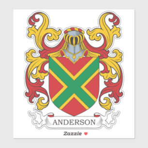 Anderson Familienwappen Aufkleber