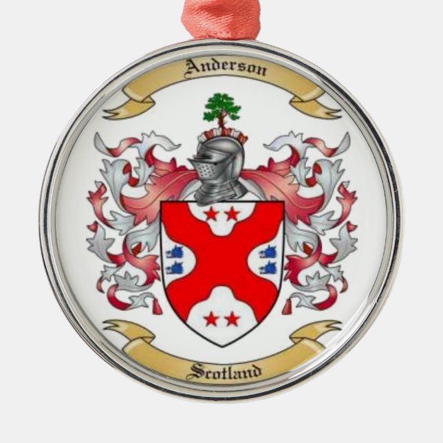 Anderson Familienwappen* Ornament Aus Metall (Vorne)