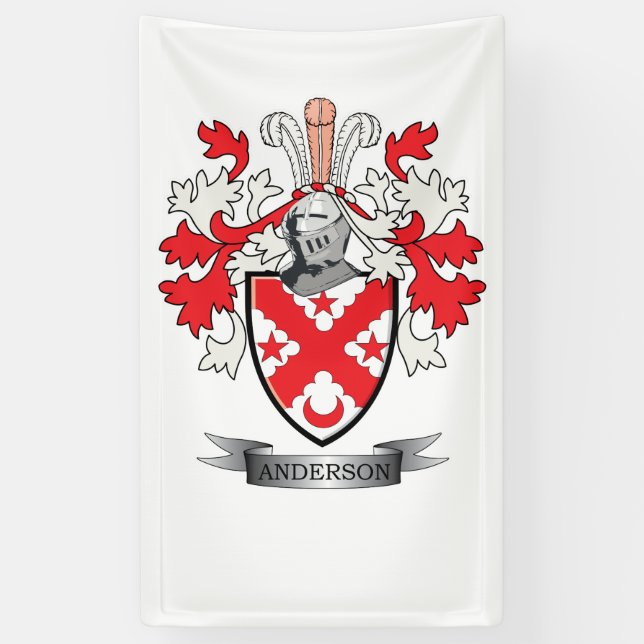 Anderson-Familienwappen-Wappen Banner (Vertikal)